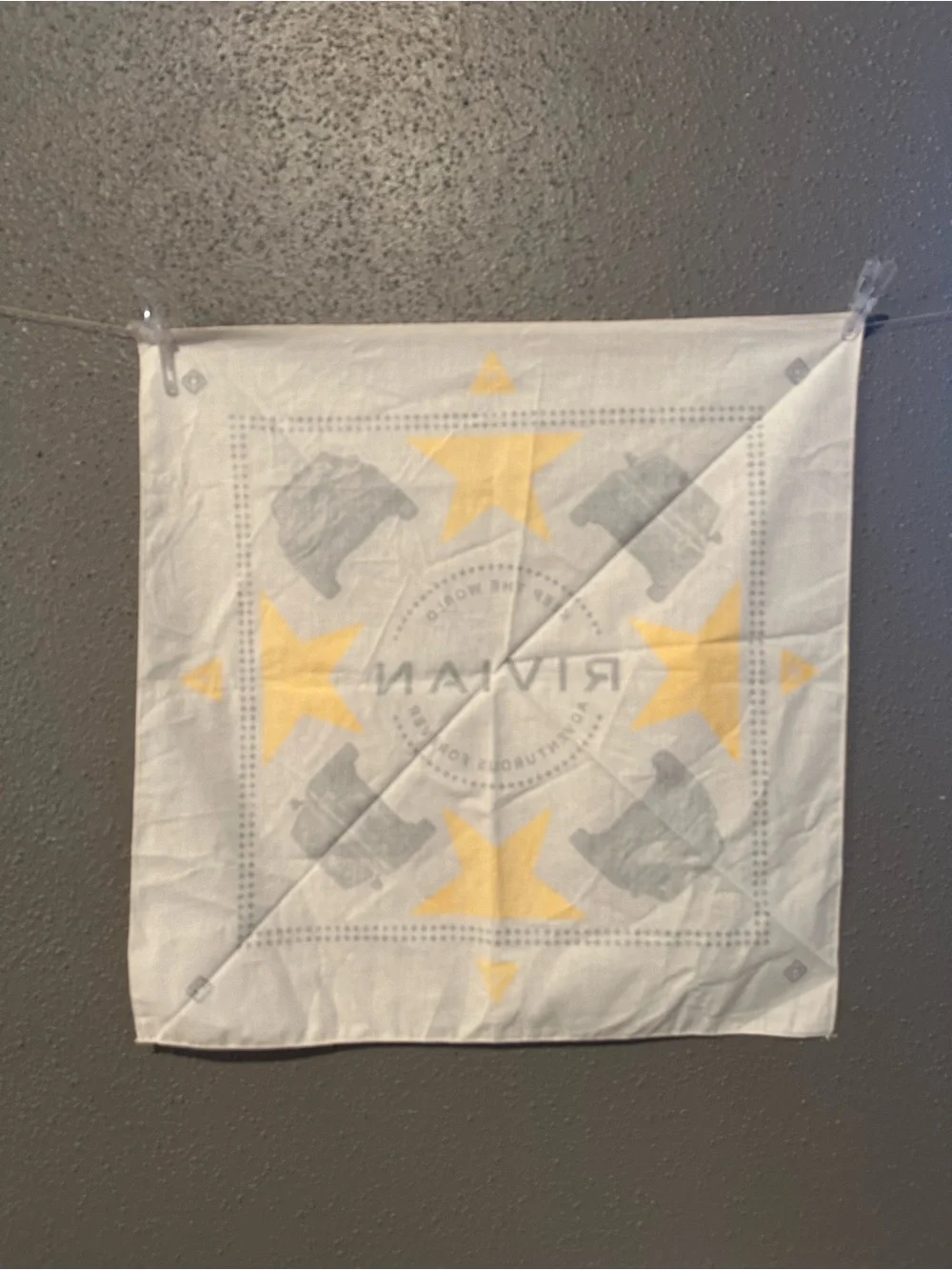 Rivian Bandana with Yellow Stars